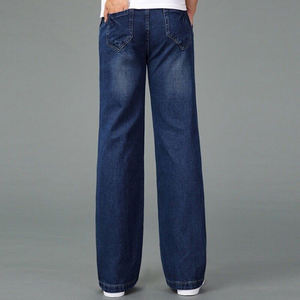 ผู้ผลิตขายส่งกางเกงยีนส์เดนิมทรงหลวมขากว้างสไตล์วินเทจสำหรับผู้ชาย ผ้าฝ้าย 100% บริการ OEM ODM - Product Image 2