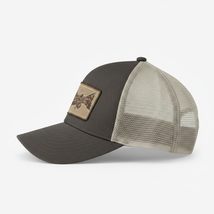 Unisex Mesh <b>Baseball</b> <b>Cap</b> Dark Gray Beige Patch Embroidery Casual Outdoor Spring Summer Adjustable Adult Hat - Product Image 2