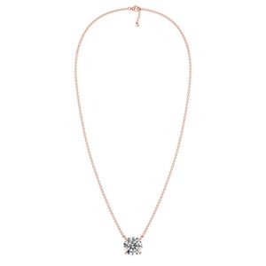 สร้อยคอจี้ทรงกลมแบบโซลิแทร์ - Product Image 6