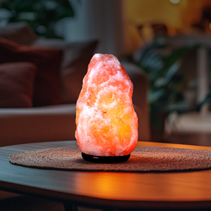 Lámpara de Sal Rosa del Himalaya Ecológica, Tallada en Forma Cuadrada, Moderna/Decorativa, con Luz Cálida, para Decoración del Hogar y Feng Shui - Product Image 5