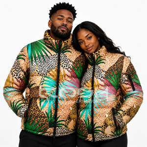 Chaqueta Acolchada Reversible de Alta Calidad Cosh International, Ligera, con Estampado Animal en Sublimación 3D, Abrigo Térmico para Exteriores - Product Image 1