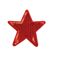 Bling Star Brodé Vêtement Sac À Dos Décoration Paillettes Rembourré Appliques Étoile Patchs