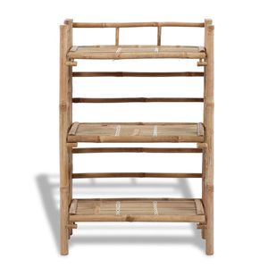 3-Tier Bamboo Shelf Organizer Natural Storage <b>Shelving</b> Unit Eco-Friendly Home Furniture Made in Vietnam - Product Image 6
