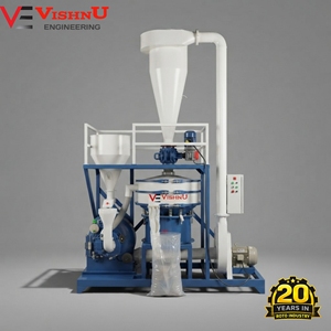 High Output Good Quality PE PVC PP PU BOPP Plastic Granulator <b>Waste</b> Recycling Granule Making Machine Gujarat Vishnu Engineering - Product Image 1