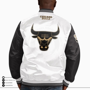 Streetwear Custom Team <b>Jackets</b> Satin Bomber <b>Jacket</b> Embroidered Patchwork <b>Camo</b> Embossed Loose Fit Winter Bomber Coat - Product Image 2