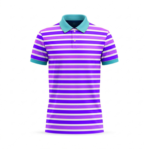 Chemises polo de haute qualité, logo personnalisé, impression par sublimation, 100% polyester, respirantes, uniformes de travail, manches courtes, t-shirts polo - Product Image 4