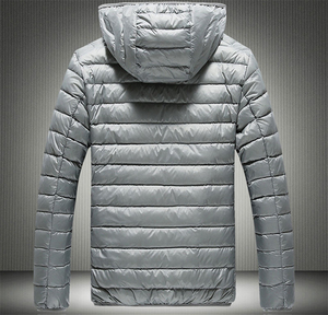 Chaqueta de Invierno para Hombre de Alta Calidad, Ligera, con Capucha, Chaqueta Acolchada, Chaqueta Casual de Invierno, Corte Ajustado - Product Image 2