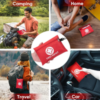 Mini trousse de premiers soins Portable petites trousses d'urgence compacte trousse de premiers soins pour voiture voyage maison Camping randonnée en plein air