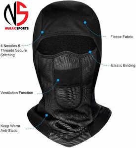Masque facial imprimé en soie glacée respirant, cagoule pour sports de plein air - Cyclisme, chasse, moto, masque sportif de qualité supérieure avec motifs - Product Image 3