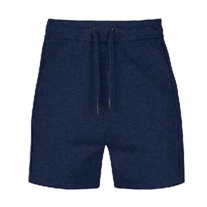 <b>Men's</b> <b>Navy</b> Blue Cotton/Polyester <b>Shorts</b> With Drawstring Casual Breathable Knitted Quick Dry Custom Design High Street <b>Men</b> <b>Shorts</b> - Product Image 1