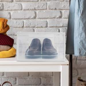 Lot de 12 boîtes à chaussures en plastique durable, ventilées et transparentes, spacieuses et empilables, avec une bonne circulation d'air, pour la maison ou le bureau - Product Image 6