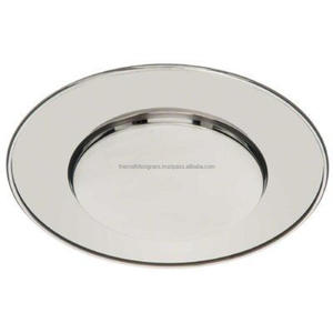 Assiette de Présentation Ronde pour Événements, Vaisselle de Service Alimentaire, Argent, 12'' 13'', Assiettes Uniques, Support OEM - Product Image 4