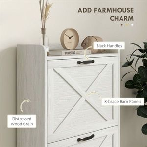 Shoe Storage Cabinet Comfy Living Wooden Over-the-door Shoe Rack Premium Quality Easy Installation 10 Hooks for Organizing Shoes - Product Image 6
