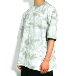 Camiseta Oversize de Algodón con Hombros Caídos y Efecto Tie-Dye para Hombre, Estilo Urbano y Personalizado (Múltiples Colores) - Product Image 4