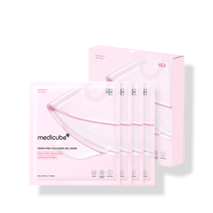 Mascarilla de Gel de Colágeno Rosa PDRN Medicube de Alta Calidad, 1/4/8 Unidades, Hecha en Corea, Hidratante Facial con Péptidos - Product Image 1
