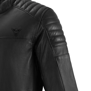 Chaqueta de Cuero para Motociclista, en Negro con Protección Corporal en Rojo, Chaquetas de Cuero para Carreras de Motos - Product Image 5
