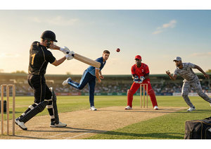 Custom Mens Cricket Uniform Set Comfortable Team Shirt Shorts Latest Design Printing Rayofive Private Limited Model - Product Image 2