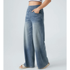 กางเกงยีนส์เดนิมสตรีทแวร์พรีเมียมสำหรับผู้หญิง พร้อมบริการติดแบรนด์ตามสั่ง – ผ้าฝ้ายเนื้อหนาคุณภาพสูง - Product Image 6