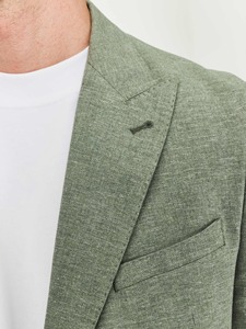 Costume de mariage homme grande taille en laine, double boutonnage, coupe ajustée, logo personnalisé accepté, simple bouton - Product Image 3