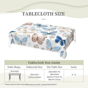 Luxury Watercolor Leaves Rectangle Tablecloth Floral Design Dining <b>Table</b> <b>Cover</b> for Home Kitchen Restaurant or Party Use - Product Image 1
