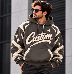 Sudaderas con Capucha Personalizadas para Hombre con Logotipo Estampado, Sudaderas de Felpa de Algodón Grueso al por Mayor, Ropa Deportiva Urbana - Product Image 2
