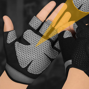 Guantes de Levantamiento de Pesas Resistentes, Antideslizantes, con Soporte para Muñeca, para Gimnasio, Entrenamiento, Powerlifting y Fitness - Product Image 2