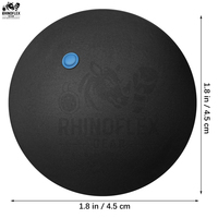 Balles de squash en caoutchouc personnalisées de haute qualité, promotionnelles, marque privée, rotation à 360 degrés, flexibles, marque RHINOFLEX GEAR, 10 pièces