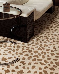 Tapis rectangulaire abstrait en laine Krafterscustom, moelleux, tufté, lavable, avec envers antidérapant en polypropylène, pour salon, gris - Product Image 3