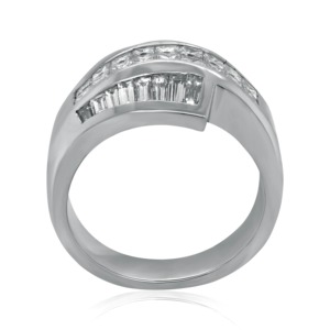 3 CT Sterling <b>Silver</b> <b>Emerald</b> Cut Moissanite IGI Certified Party Engagement <b>Ring</b> - Product Image 3