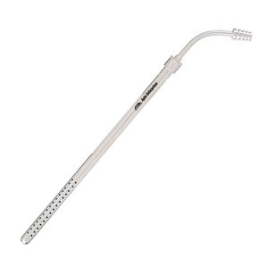 Alta calidad para la eliminación eficiente de líquidos en cirugías Ent Tubo de succión Poole de acero inoxidable Acero inoxidable Abdominal Curvo - Product Image 3