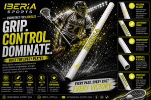 IBERIA SPORTS Manche de crosse en fibre de carbone personnalisé |   Manche de bâton de lacrosse léger et haute performance |   Sports professionnels - Product Image 6