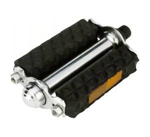 Pedales de Bicicleta Antideslizantes de Acero con Agarre de Goma, Eje Universal de 1/2 o 9/16 Pulgadas, Pedal de Bicicleta Retro Estilo Vintage Roadster - Product Image 1