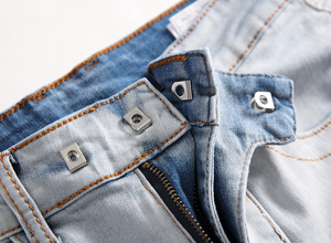 BEST ROCK INTERNATIONAL 2022 Pantalones Vaqueros Casuales de Verano para Hombre, 100% Algodón, Transpirables, Cintura Media, Venta al Por Mayor de Fábrica - Product Image 4
