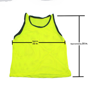 Ensemble de maillots de football unisexes de haute qualité, légers et respirants, avec logo personnalisé, gilets d'entraînement sans manches, gilets d'entraînement de football - Product Image 5