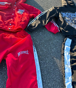 ชุดวิ่งผู้ชาย 2 ชิ้น ผ้าฝ้ายจีบระบายอากาศได้ดี ป้องกันรังสียูวี สะท้อนแสง กันลม สปอร์ตสูท รักษ์โลก สไตล์ฮิปฮอป - Product Image 4