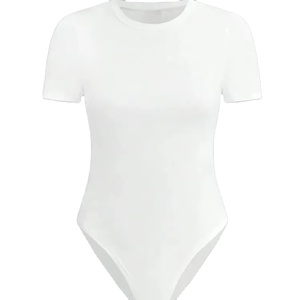 บอดี้สูทชิ้นเดียวระบายอากาศได้ดีชุดว่ายน้ำสตรีแขนสั้น2025แบบลำลองฤดูร้อน - Product Image 1