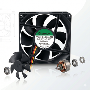 SUNON PF80251B1-10000-A99 12V DC High Air Flow Fan 80x80x25mm Plastic Cooling System | Original Authorized | Taiwan <b>HUB</b> Ready - Product Image 2