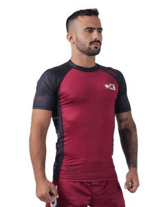 Rash Guard imprimé à manches longues, compression, OEM, blanc, surf, sport, logo personnalisé, polyester, sublimation, rash guard pour homme - Product Image 5