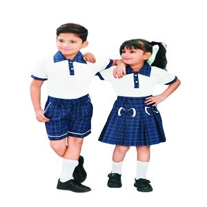 Servicio OEM disponible, conjuntos de ropa para niños de viscosa/poliéster de alta calidad para uniformes escolares unisex, hechos a medida - Product Image 1