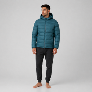 Veste matelassée pour homme de haute qualité, légère, chaude, en tissu isolant, coupe confortable, idéale pour l'hiver - Product Image 1