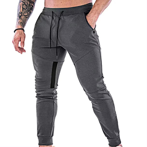 Men's Gray Sweatpants Elastic Waist Drawstring Side Pockets Casual <b>Joggers</b> <b>Slim</b> Fit Breathable Spandex Cotton Mix Autumn Wear - Product Image 5