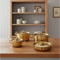 Ensemble de casseroles et poêles élégantes en acier inoxydable européen poli, finition martelée, qualité supérieure pour buffet et service traiteur