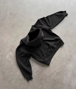 Sweat à capuche double couche de haute qualité pour hommes et femmes, coupe oversize, collection hiver, coton épais, style streetwear décontracté, fabrication usine - Product Image 5