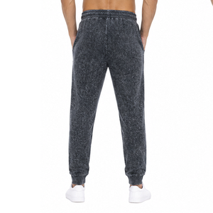 Acid Wash Jogger Trousers <b>Vintage</b> Washed Cotton <b>Pants</b> Custom Loose Fit Streetwear Casual Unisex Wholesale Apparel Clothing - Product Image 6