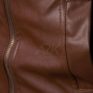 Veste d'hiver en cuir pour homme, automne-hiver, meilleure qualité, veste en cuir véritable pour homme - Product Image 5