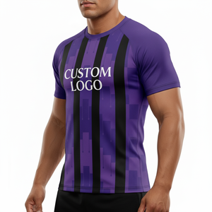 Camiseta Deportiva de Compresión para Hombre, Secado Rápido, Transpirable, para Correr, Gimnasio, Cuello Redondo, Corte Corto, Verano - Product Image 3