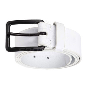 Premium Cow Hide Leather Waist Strap Steel Buckle Simple Design Flexible Fit Smooth Texture Men Daily Wear Waterproof Durable - Product Image 3