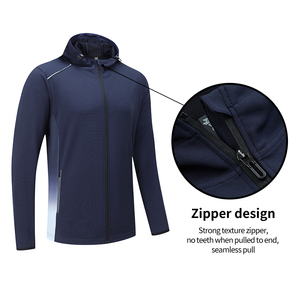 Custom <b>Men's</b> UV Protection Hooded <b>Jacket</b> <b>Men</b> <b>Running</b> Sports Outerwear <b>Jacket</b> Workout Polyester <b>Jacket</b> for <b>Men</b> - Product Image 3