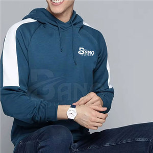 Sweat à capuche pour homme en coton 100% doublé de polaire avec logo personnalisé - Vêtement de rue décontracté fabriqué par des professionnels - Product Image 3