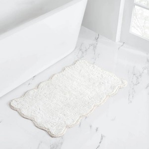 Alfombra de Baño de Algodón con Mechones, Rectangular, Color Sólido, Base Antideslizante, Alfombras de Baño Gruesas con Mechones, para Uso en el Hogar y Hoteles, Reversible y Duradera - Product Image 2